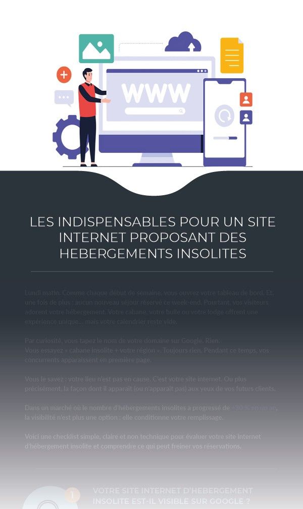 Les indispensables pour un site internet proposant des h&eacute;bergements insolites